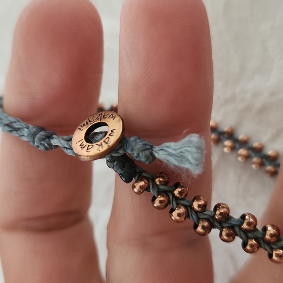 WAKAMI Copper and Blue Beaded Bracelet - Picture 2 of 9